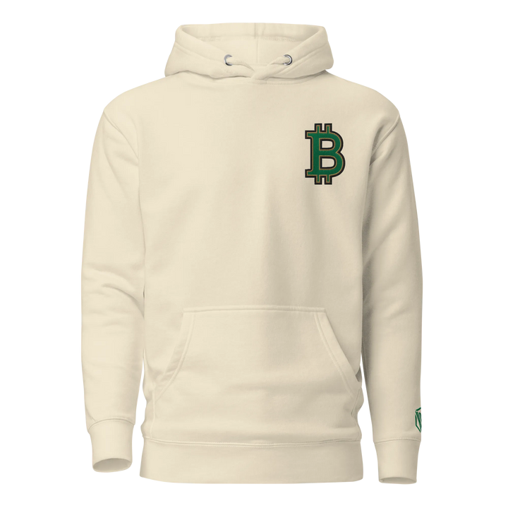 Bitcoin Hoodie HODL³ Green Big B – Bitcoin Hoodie | HODL.ag