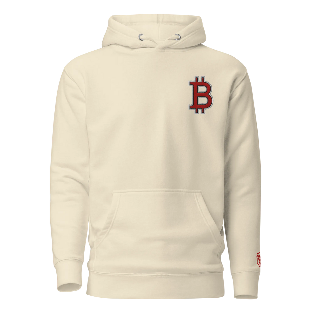 Bitcoin Hoodie HODL³ Red Big B – Bitcoin Hoodie | HODL.ag