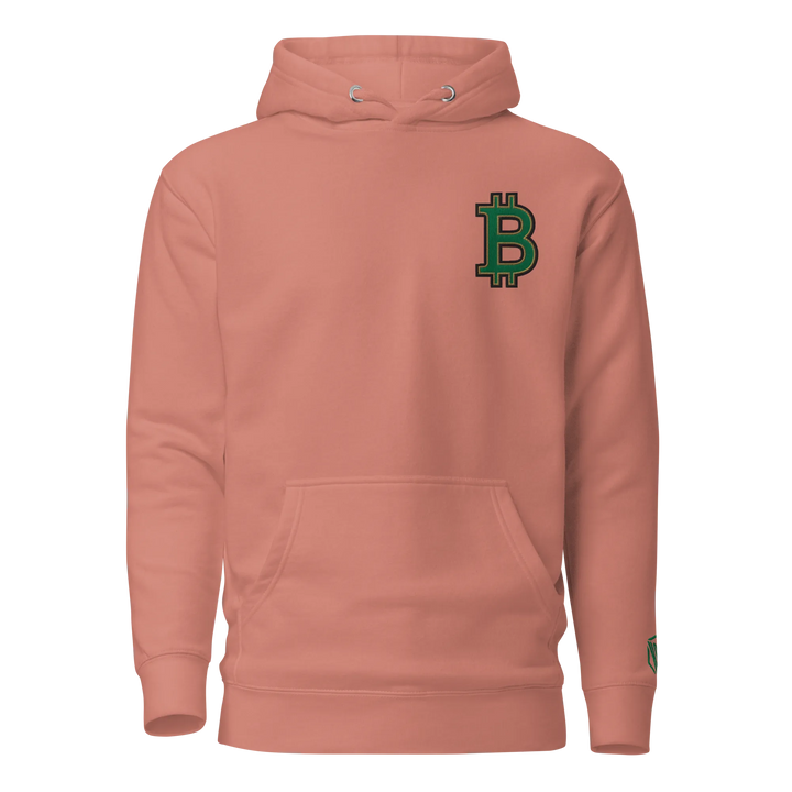 Bitcoin Hoodie HODL³ Green Big B – Bitcoin Hoodie | HODL.ag