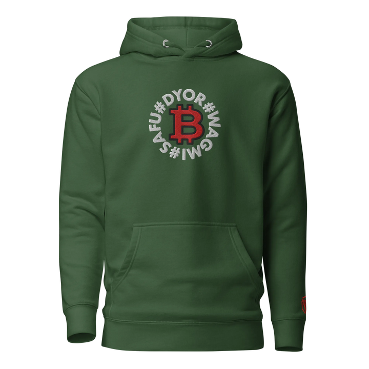 Bitcoin Hoodie HODL Circles SAFU RED – Bitcoin Hoodie | HODL.ag