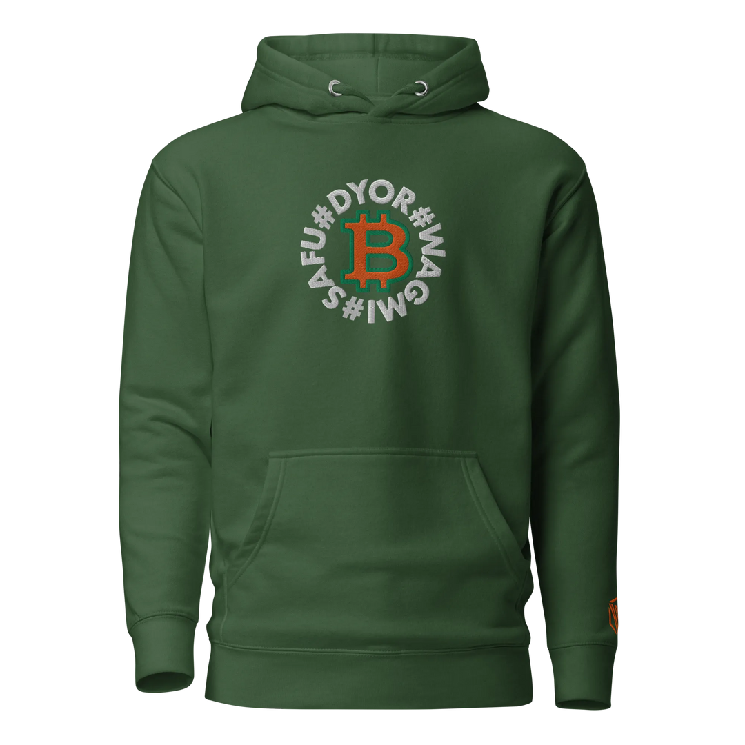 Bitcoin Hoodie HODL Circles SAFU Orange – Bitcoin Hoodie | HODL.ag