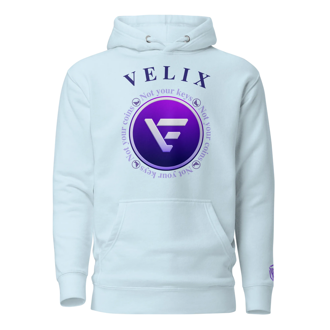 VELIX Hoodie – Crypto Merch „Not Your Keys“ – Crypto Hoodie | HODL.ag