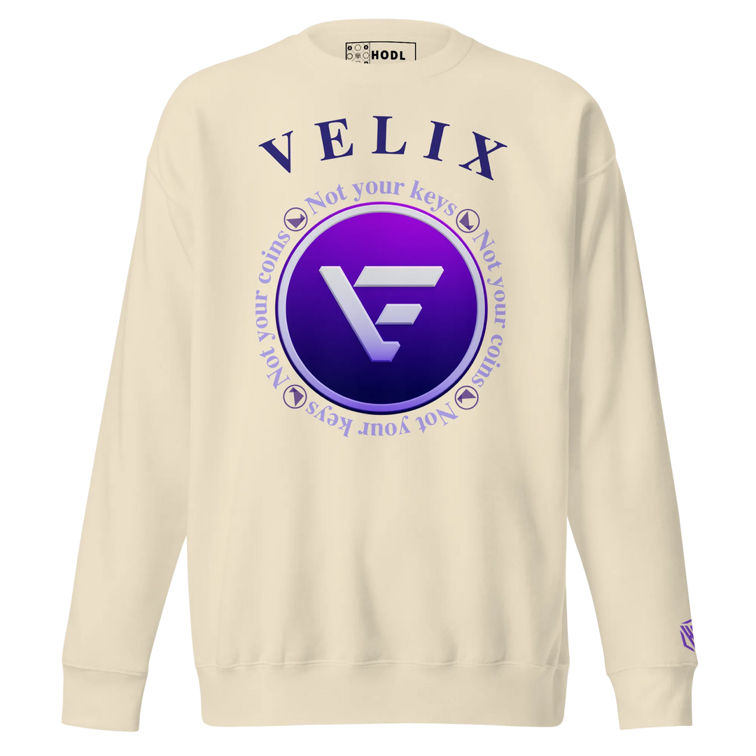 VELIX Sweatshirt – Crypto Merch „Not Your Keys“ – Crypto Pullover | HODL.ag