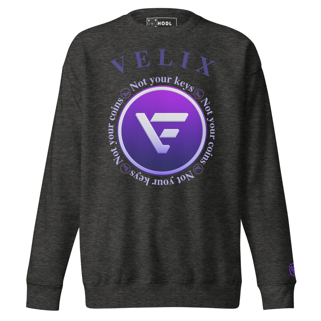 VELIX Sweatshirt – Crypto Merch „Not Your Keys“ – Crypto Pullover | HODL.ag