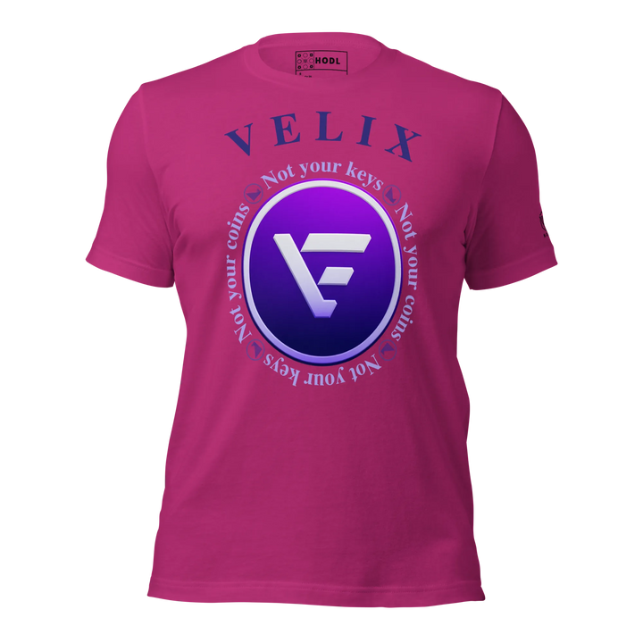 VELIX Shirt – Crypto Merch „Not Your Keys“ – Crypto T Shirt | HODL.ag