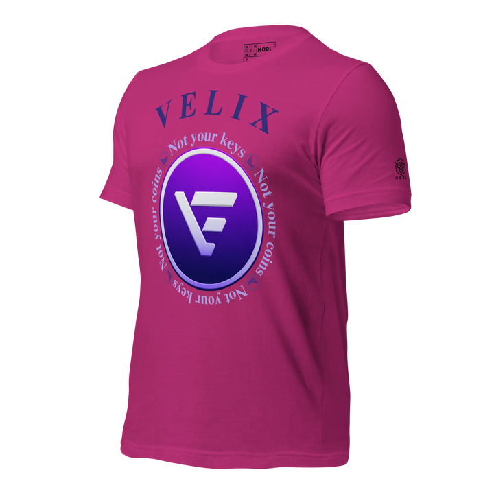 VELIX Shirt – Crypto Merch „Not Your Keys“ – Crypto T Shirt | HODL.ag