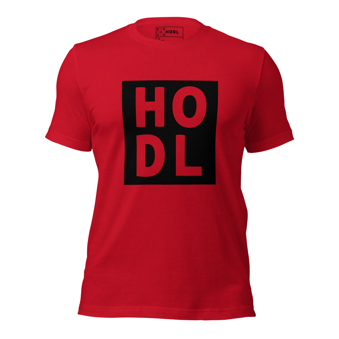 HODL T-Shirt Black Box Maxi - Red Signal / XS 39.00 hodl.ag