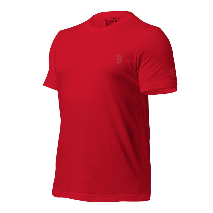 Bitcoin T-Shirt Red Stick Unisex