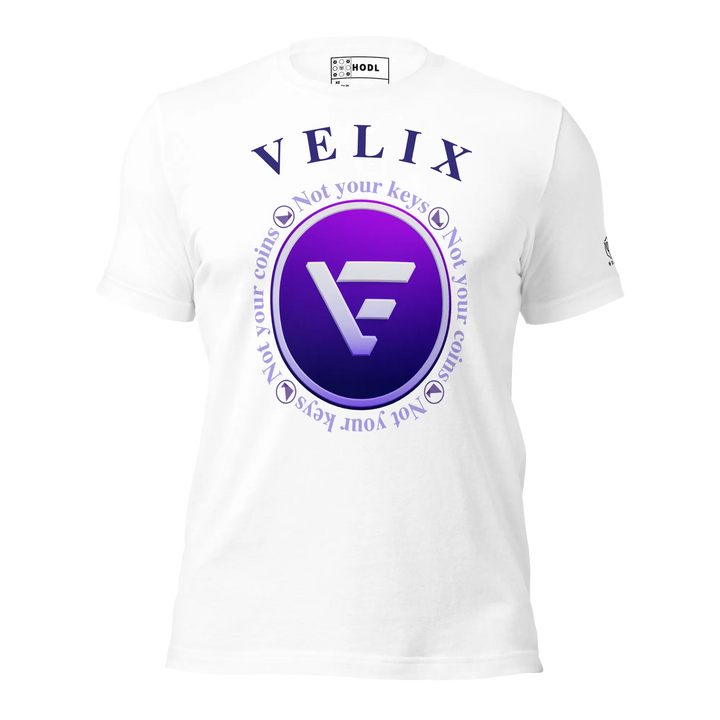 VELIX Shirt – Crypto Merch „Not Your Keys“ – Crypto T Shirt | HODL.ag