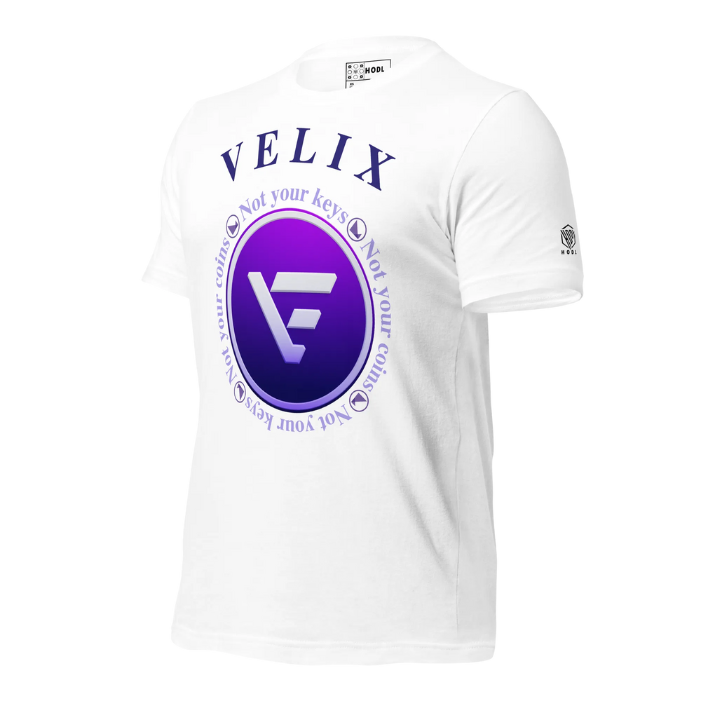 VELIX Shirt – Crypto Merch „Not Your Keys“ – Crypto T Shirt | HODL.ag