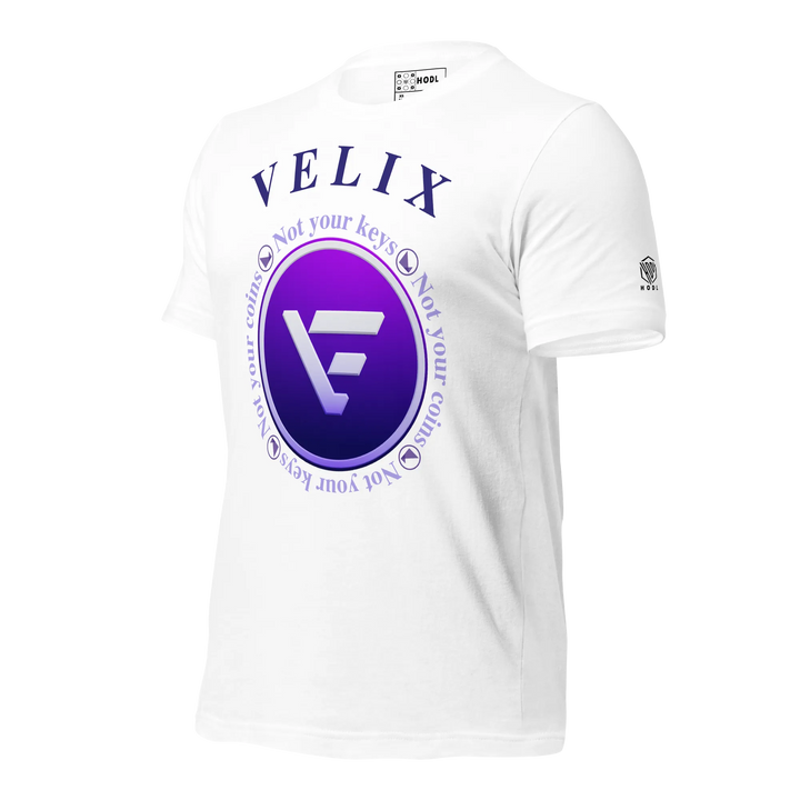 VELIX Shirt – Crypto Merch „Not Your Keys“ – Crypto T Shirt | HODL.ag